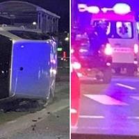 Nesreća u Sarajevu: Prevrnuo se na glavnoj saobraćajnici, policija i hitna na terenu