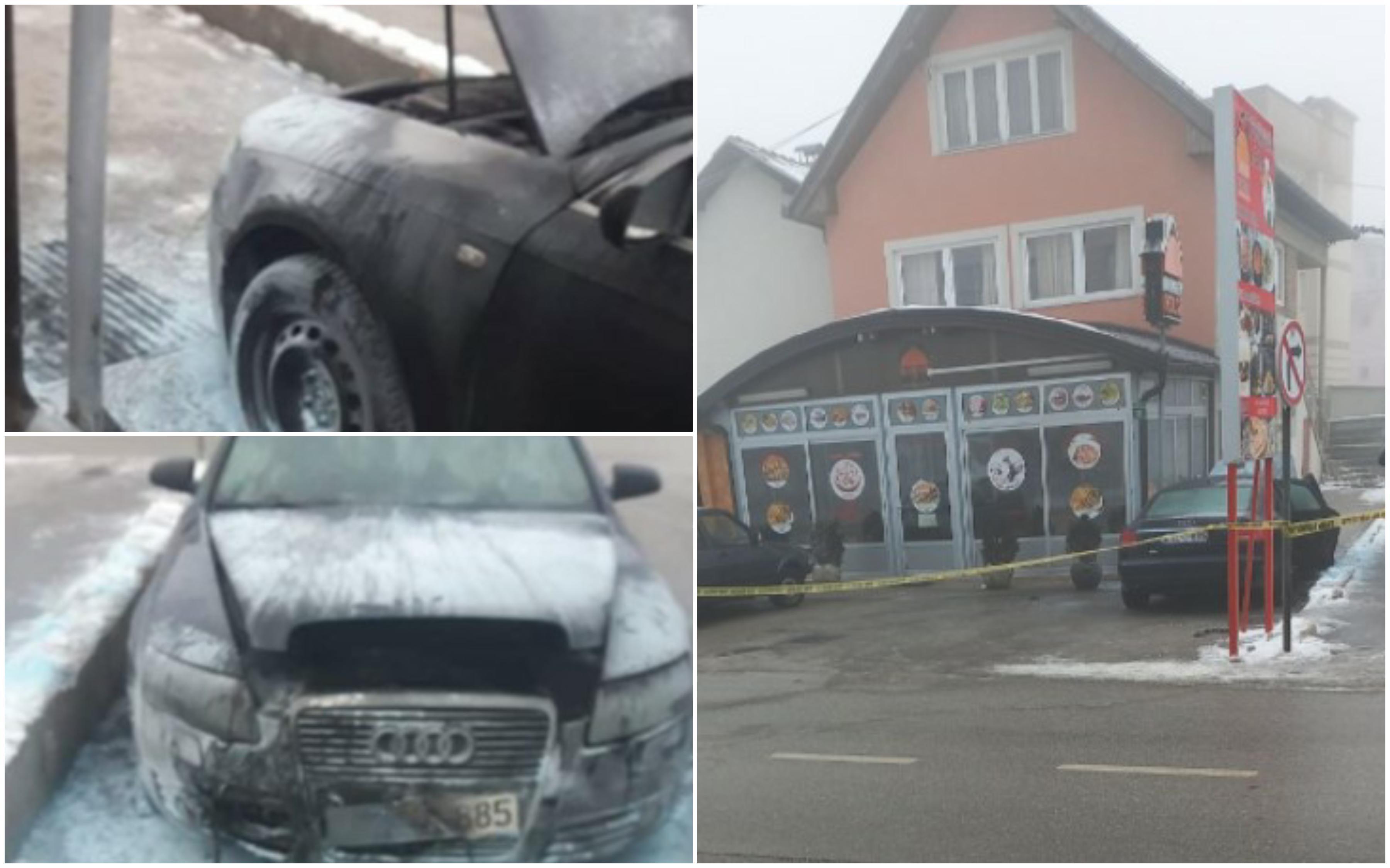 Gorio Audi u Sokolović-Koloniji: Vlasnik "Burger Housea" sumnja da mu je vozilo namjerno zapaljeno