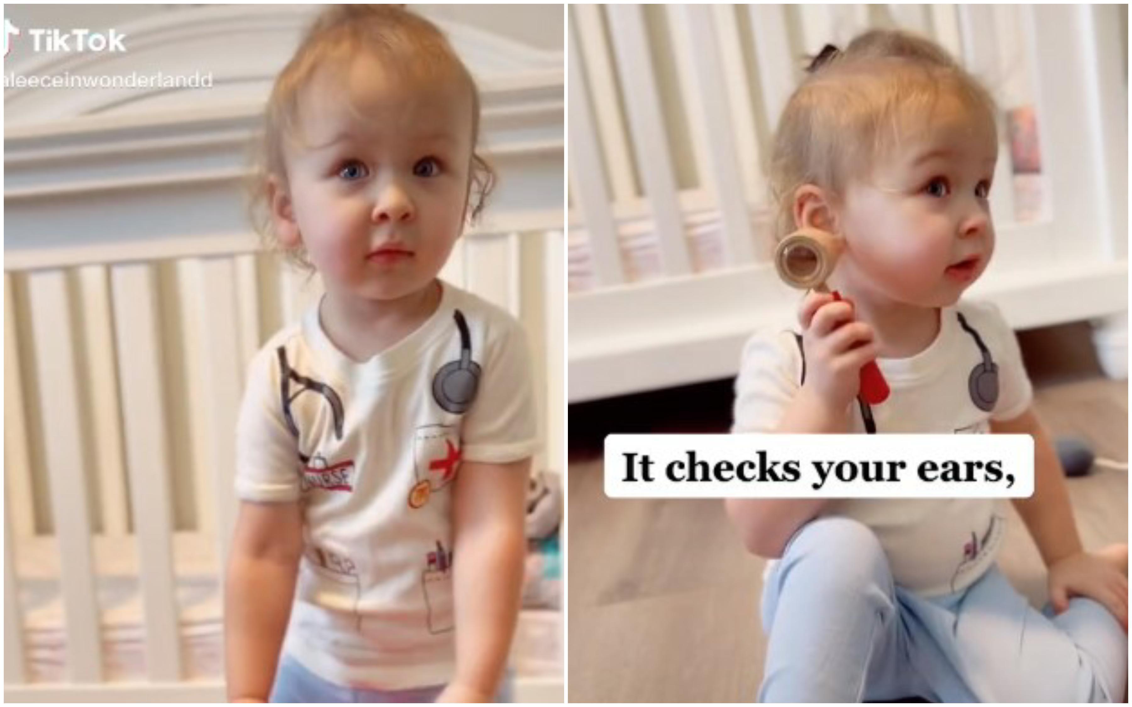 Dvogodišnja djevojčica oduševila medicinskim znanjem