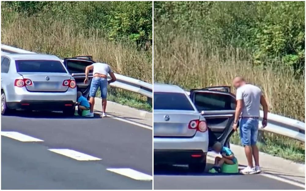 Video / Vozač na autoputu stavio dijete na tutu pored automobila, mnogi ga osuđuju