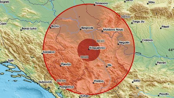 Slabiji zemljotres pogodio Srbiju