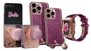 Umjetnička djela: Samsung Galaxy Z Flip 5, iPhone 15 i Apple Watch 9 u Barbiecore stilu