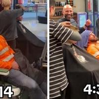 Muškarac zaspao usred šišanja u frizerskom salonu, snimka je hit